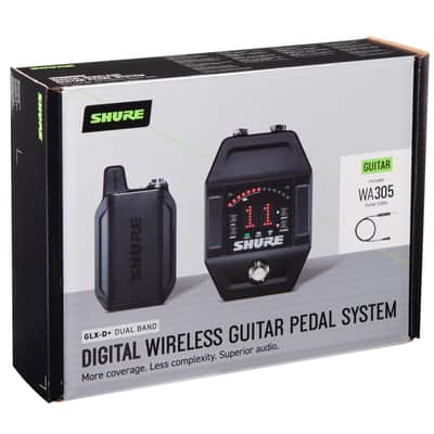 Shure GLXD16+ Dual Band Digital Wireless Guitar Pedal System with WA302 Guitar Cable, Z3: 2.4/5.8GHz image 2