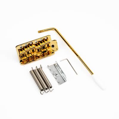 Tremolo Bridge Set for Strat Style Guitars Gold SB002-GD image 1
