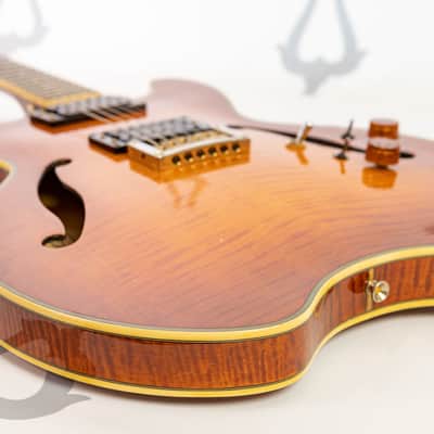 Daion H555 Headhunter HS (Honey Sunburst) HH-555 Semi-hollow electric image 19