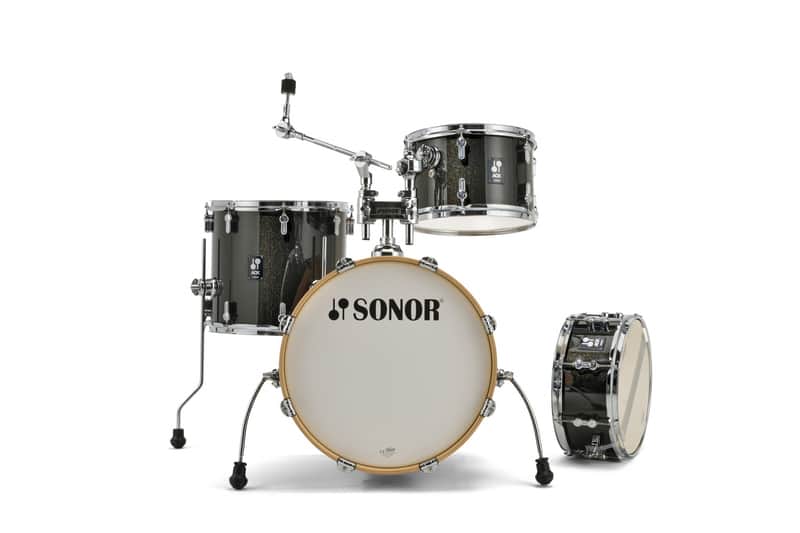 Drum Kit Sonor AQX Jazz Shell Pack, Black Midnight Sparkle image 1