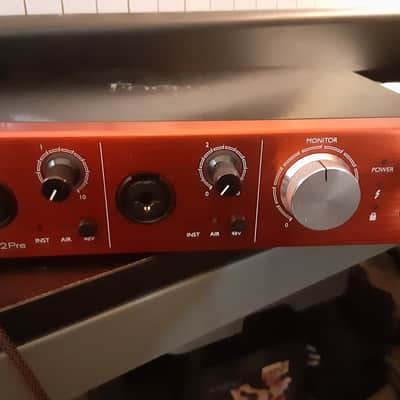 Focusrite Clarett 2Pre Thunderbolt Audio Interface 2018 - Red image 1