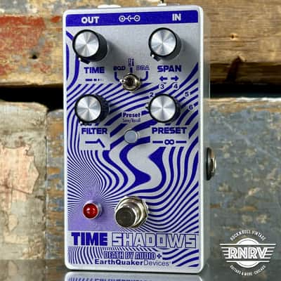 EarthQuaker Devices / Death By Audio Time Shadows II Subharmonic Multi-Delay Resonator - Silver / Purple image 1