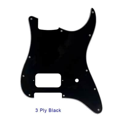 Pickguard for Strat - Free Shipping-3Ply Black image 1