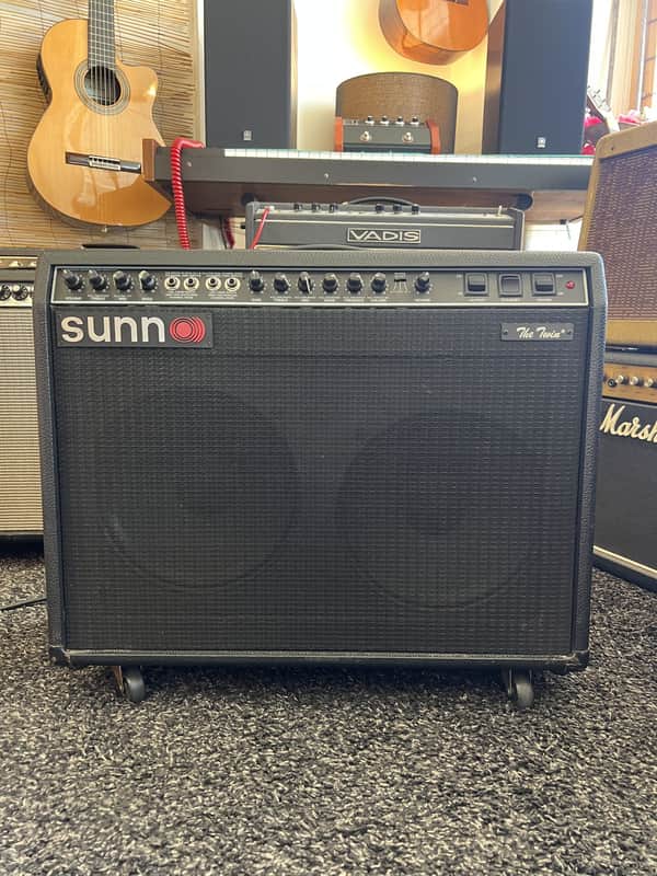 Fender (SUNN) The Twin 1989 - Black-on-Black image 1