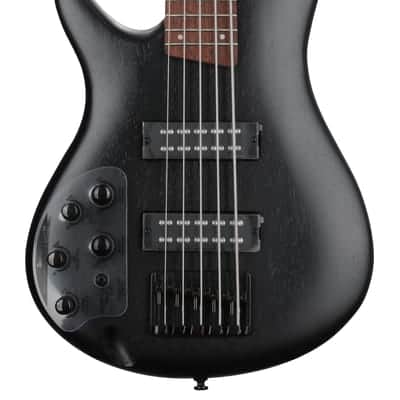 Ibanez Standard SR305EBL Left-handed Bass Guitar - Weathered Black image 2