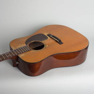 C. F. Martin  D-18 Flat Top Acoustic Guitar (1954), ser. #137105, molded black plastic hard shell ca image 7