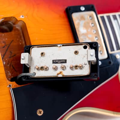 1983 Greco Mint Collection EGC68-50 Custom Cherry Sunburst w/ Screamin PAFs, Japan Fujigen image 17