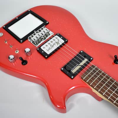Manson Mb-1 Matt Bellamy Replica 2016 Red Glitter w/ Gig Bag and Accessories image 5