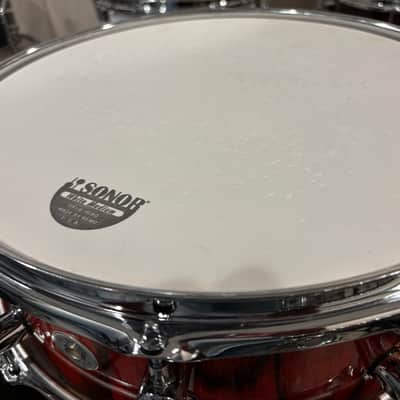 Sonor Prolite 14X5 Fire Red Snare Drum image 5