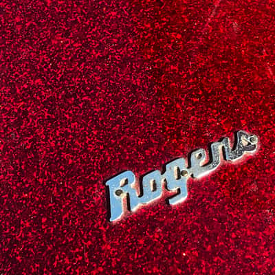 Rogers VINTAGE ROGERS CLEVELAND TOWER OUTFIT 20 12 14 RED SPARKLE SPARKLING PEARL 1962-1968 - RED SPARKLE SPARKLING PEARL image 11