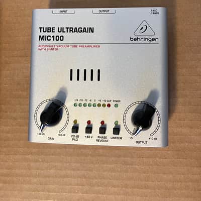 Behringer MIC100 Ultragain Vacuum Tube Preamp with Limiter 2011 - Present - Standard image 2