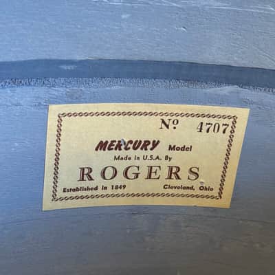 VINTAGE 1960's Rogers "Mercury" Model 14x20 Bass Drum Shell in Red Sparkle image 5