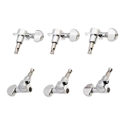 Grover 205C6 Mini Rotomatic 6 In-Line Tuners - Chrome image 2