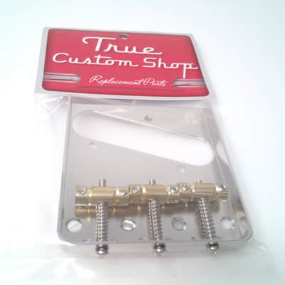 True Custom Shop® Gotoh Steel Bridge with Brass In-Tune Saddles for Fender Tele image 4