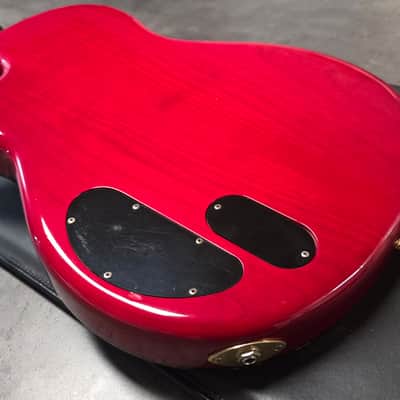 ESP CUSTOM SHOP Climax 1 of 100 ever made! Limited Edition RARE Model Ash Body! Cherry Sunburst 90s 1990's Piezo Electric AAA Flame Top Singlecut Guitar image 19