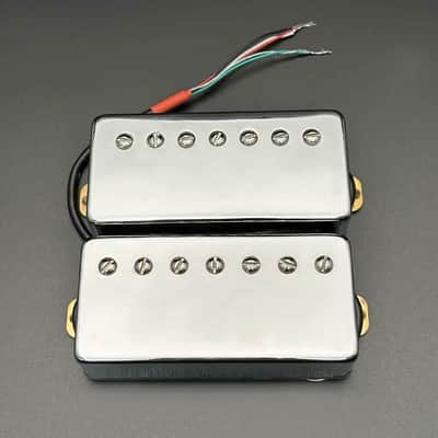 Chrome 7 String Guitar Humbucker Neck and Bridge Pickups image 1