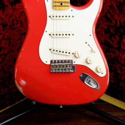 Fender Custom Shop LTD Fat 50's Stratocaster Relic Fiesta Red Electric Guitar 2018 Pre-Owned image 1