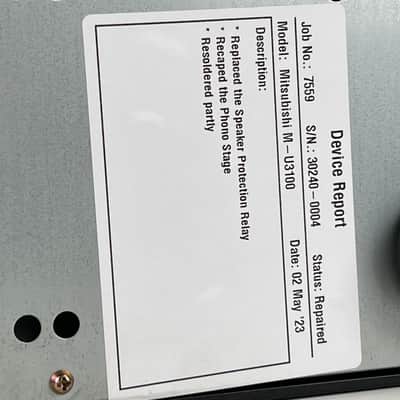 Mitsubishi M-U3100 - Integrated Stereo Amplifier image 11