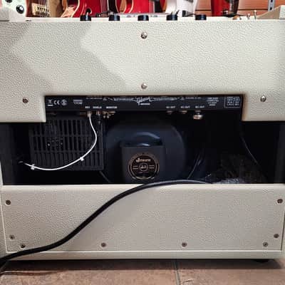 Gibson Falcon 20 - Cream Bronco Vinyl with Oxblood Grille image 3