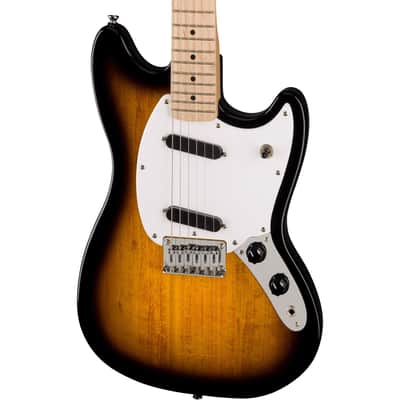 Squier Sonic Mustang, Maple Fingerboard, White Pickguard, 2-Color Sunburst image 1