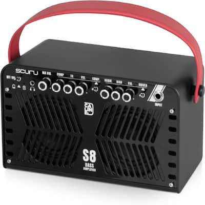 Caline Scuru S8B 20W Bass Amplifier Portable Bass Guitar Practice Amp Rechargeable Battery image 3