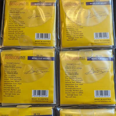 New Thomastik-Infeld George Benson GB 114 14-55 Nickel Flat Wound String Lot ( 6 Sets) imagen 2