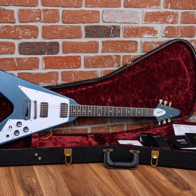 Gibson Custom Shop Made to Measure 1967 Flying V Demo Shop Bahama Blue VOS 2025 w/OHSC image 2