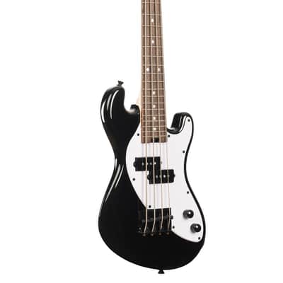 Kala UBASS-SB-BK-FS Solid Body 4-String Fretted U-BASS With Gig Bag, Jet Black image 1