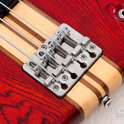 1982 Aria Pro II SB-R60 PR Vintage Neck Through Bass Padauk Red, Near-Mint, Japan Matsumoku image 8
