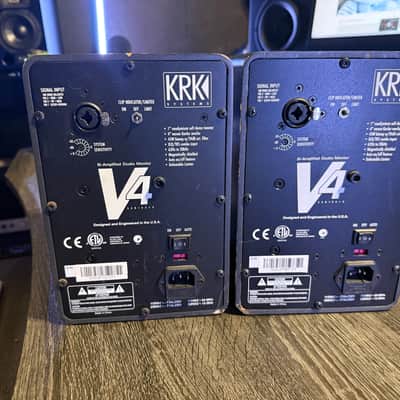 KRK V4 Series 2 2-Way 4" Active Studio Monitors (Pair) 2006 - 2007 - Black image 4