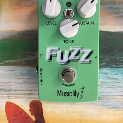 Musiclily Fuzz octave effects pedal electric guitar - Green image 4