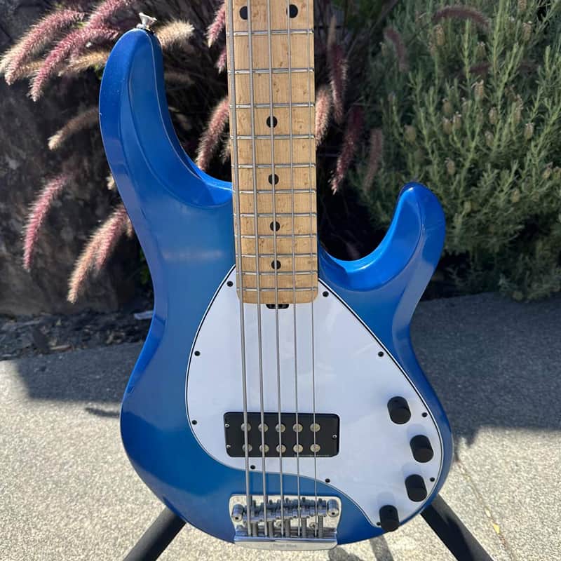 Ernie Ball Music Man 1989 5-H StingRay 5 5-String Bass w/ Original Case - Rare Color Blue Burst (Pre-Owned) image 1