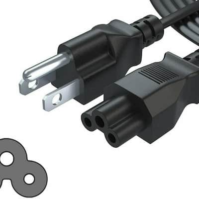 5 Core Power Cord AC Power Cord 3 Prong Replacement for LCD Computer Monitor Premium Quality Copper Wire 10 feet PL 1002 40PCS image 7