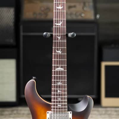 PRS SE Limited Edition David Grissom Exotic Burl Top Electric Guitar - McCarty Tobacco Sunburst with Gig Bag image 4