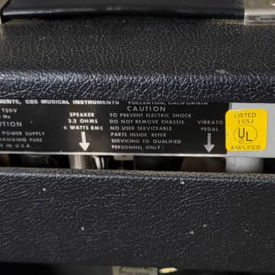 SPECTACULAR COND 1975 Fender Vibro Champ 6-Watt 1x8" Guitar Combo Amp! image 7