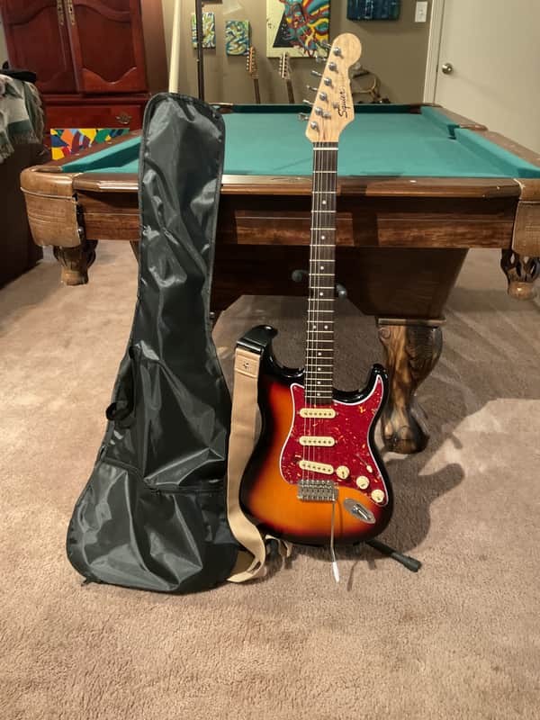 Fender Squire  Stratocaster  with new gigbag and strap image 1