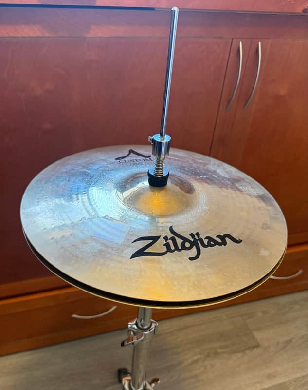Zildjian 14" A Custom Hi-Hat Cymbals (Pair) 1991 - Present - Brilliant image 1