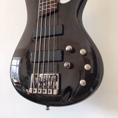 Ibanez SR705 5 string Bass 2008 - Transparent Black image 2