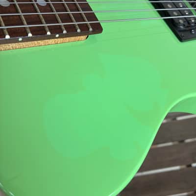 First Act ME 219 short scale electric Guitar upgraded - Neon green image 9