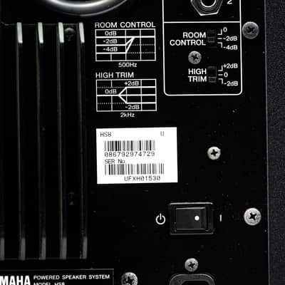 Yamaha HS8 8" Powered Studio Monitor Pair – Black – 120W image 8
