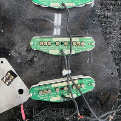 Used Kinman Pickups with Strat pickguard image 2