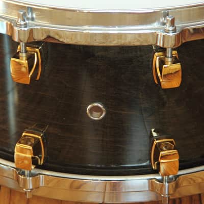 Yamaha Maple Custom - black maple 14x6.5 snare image 9