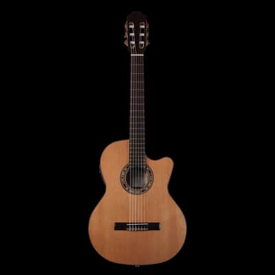 Kremona Performer Series Fiesta F65CW TLR Solid Cedar Top Nylon String Classical Acoustic Electric Guitar With Gig Bag image 3