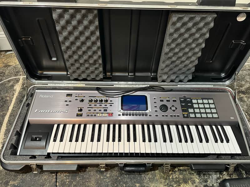 Roland Fantom-S 61-Key Workstation Keyboard Silver image 1