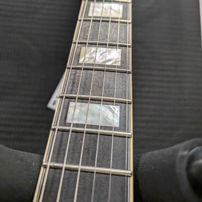 D'Angelico Premier SS Semi-Hollow Single Cutaway with Stop-Bar Tailpiece, Ovangkol Fretboard 2020 - 2022 - Black Flake image 6