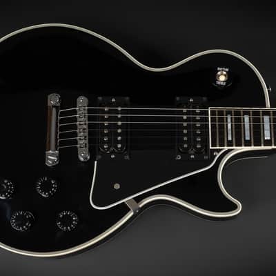 2012 Gibson Custom Shop Les Paul Custom with Chrome Hardware - Ebony | USA Black Beauty Open Coil 490R 498T Humbucker Pickups Long Neck Tenon | CoA OHSC image 4