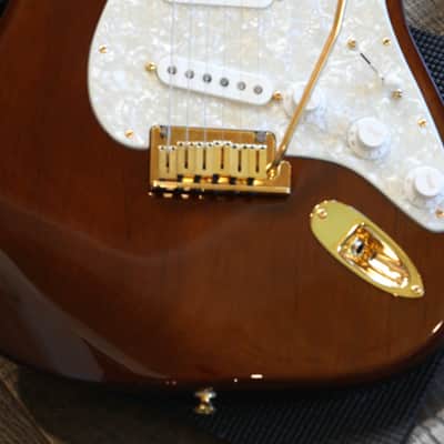 Unplayed! 2026 Fender Mod Shop Stratocaster w/ Rosewood Neck Electric Guitar Walnut w/ Gold + COA OHSC image 6