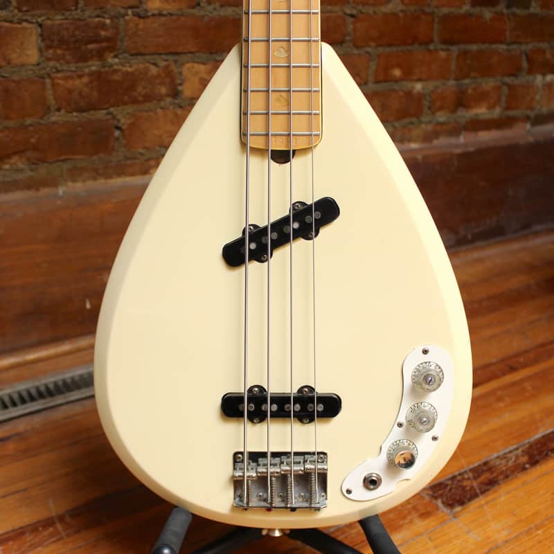 Fernandes FYB-70 Eikichi Yazawa "Biwa" Bass 1970s - White image 1