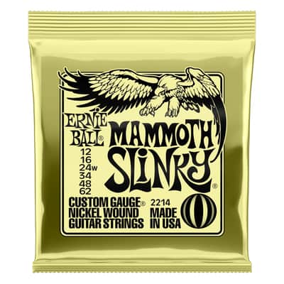 Ernie Ball 2214 Mammoth Slinky Nickel Wound Electric Guitar Strings 12 62 Gauge image 1