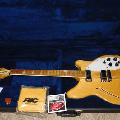 Rickenbacker 360/12 Semi-Hollow 12 String Electric Guitar Mapleglo Vintage 1980 image 2